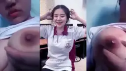 Gadis Sma Seksi Meremas Payudara Besar Sampai Keluar Susu