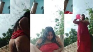 Bidadari Desi Mandi Telanjang Di Alam Terbuka Lalu Meraung Nikmat Saat Bercinta Lewat Panggilan Video