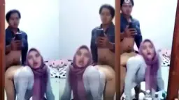 Goyangan Hijab Dihardcore Mantan Di Posisi Doggy