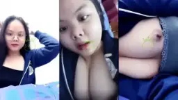 Cewek Chindo Montok Pamer Payudara Besar Di Live Streaming