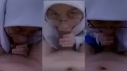 Dibuat Ngecrot Sama Keponakan Berhijab Berkacamata