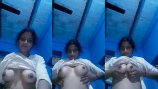 Gadis Bihari Seksi Pamer Payudara Kencang Untuk Pacar Yang Penuh Gairah