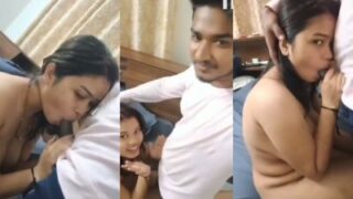 Cewek Kuliahan Umur 21 Tahun Ngeblow Desi Buat Pacarnya Sampai Puas.