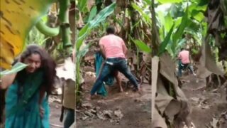 Desi Pasangan Kolhapuri Ngentot Liar Di Kebun Pisang, Basah Kuyup Kena Getah