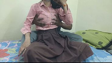 Cewek Kuliahan India Digebukin Kontol Pacar Di Kamar Kos, Crot Di Dalem