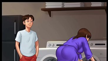 Malam Musim Panas Penuh Rahasia [v21.0.0] | Ibu Tiri Ngintipin Diam-diam (18+) | Novel Visual Dewasa