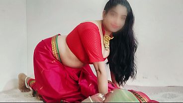 Bokep India Bini Tua Montok Sange Pakai Sari Merah, Suara Hindi Bikin Muncrat