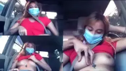 Ngasih Jatah Ke Ayang Di Dalem Mobil, Pas Banget Posisinya.